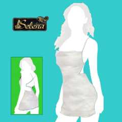 تصویر لباس خواب یکسره ساتن یقه دکلته 9887
