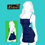 تصویر لباس خواب یکسره ساتن یقه دکلته 9887