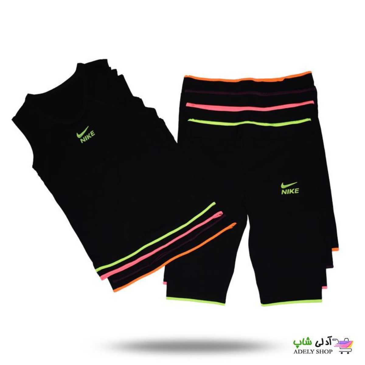 تصویر ست تاپ شلوارک ورزشی زنانه و دخترانه نایکی