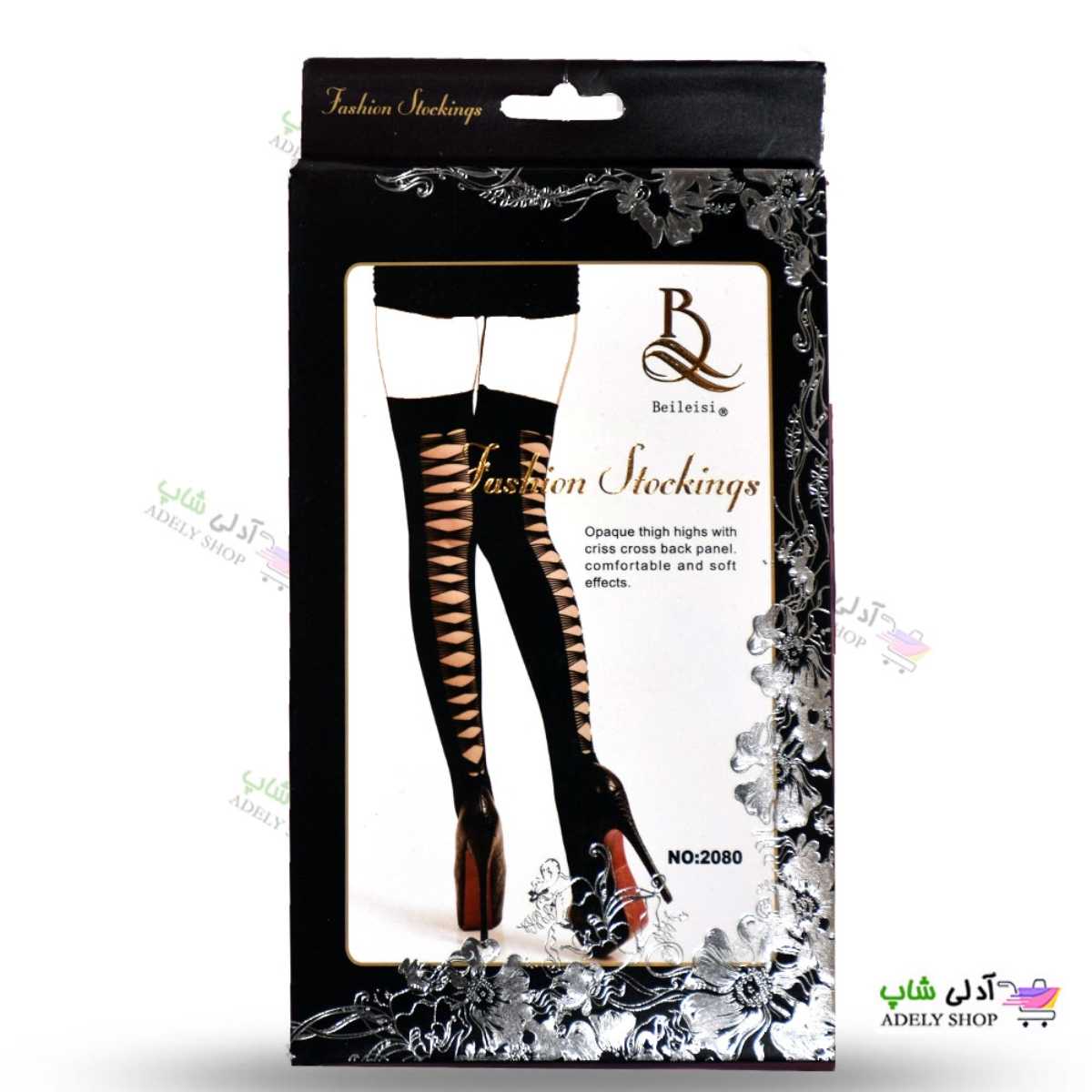 تصویر جوراب فانتزی بالا زانو ژله‌ای بیلیسی 2080 Beileisi