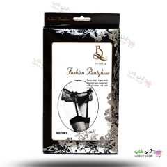 تصویر بند فانتزی نگهدارنده جوراب بالا زانو بیلیسی سفید/مشکی  beileisi 5002