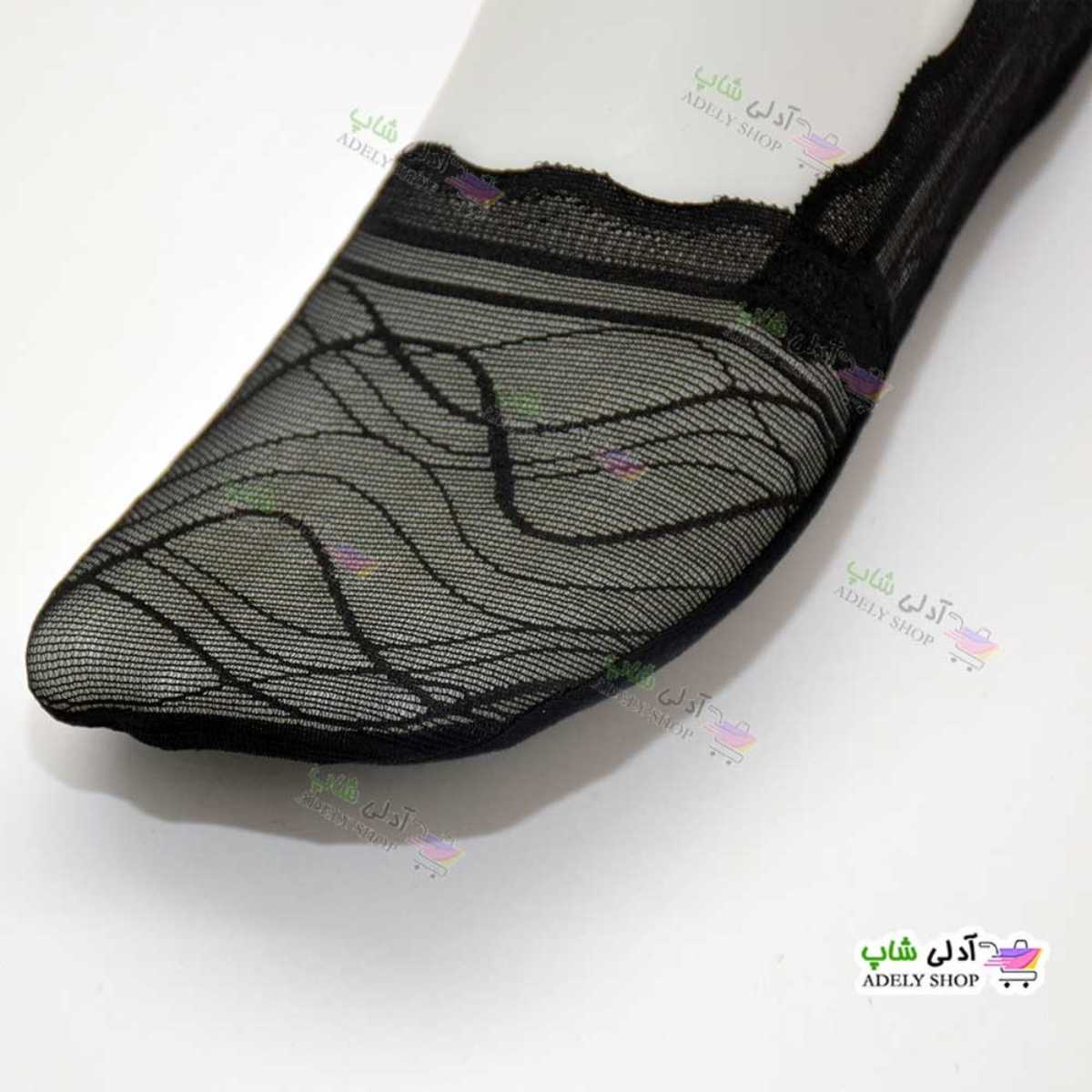 تصویر پا پوش جورابی زنانه و دخترانه گیپوری  طرح4