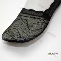 تصویر پا پوش جورابی زنانه و دخترانه گیپوری  طرح4