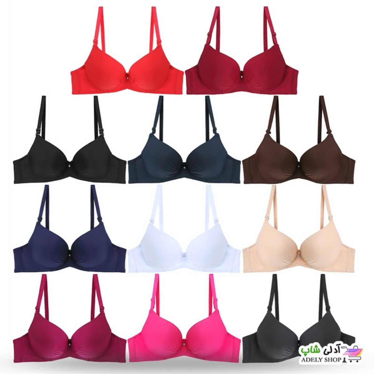 تصویر سوتین اسفنجی کاپB جکدار 009 بنیس اصلی (اسفنج پر) تخفیف تک سایز Binnys