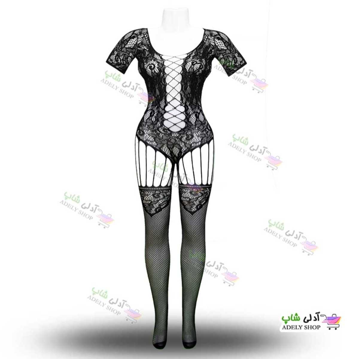 تصویر ست بادی یکسره فانتزی جوراب دار زنانه Q70