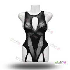 تصویر ست بادی فانتزی و جوراب زنانه