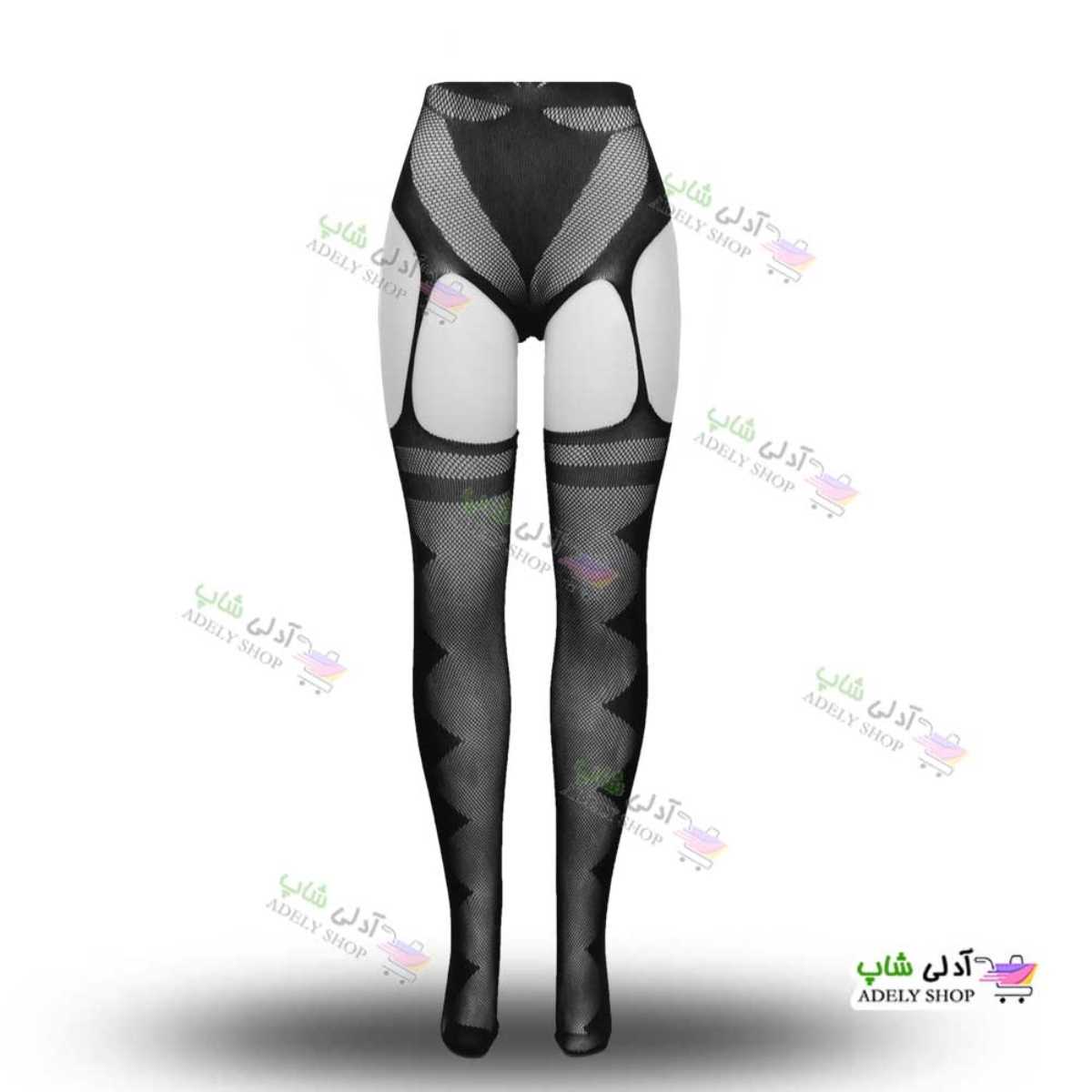 تصویر ست بادی فانتزی و جوراب زنانه