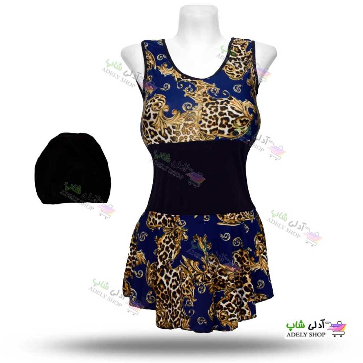 تصویر مایو اسلیپ دامن دار زنانه و دخترانه سایز بزرگ طرح پلنگی