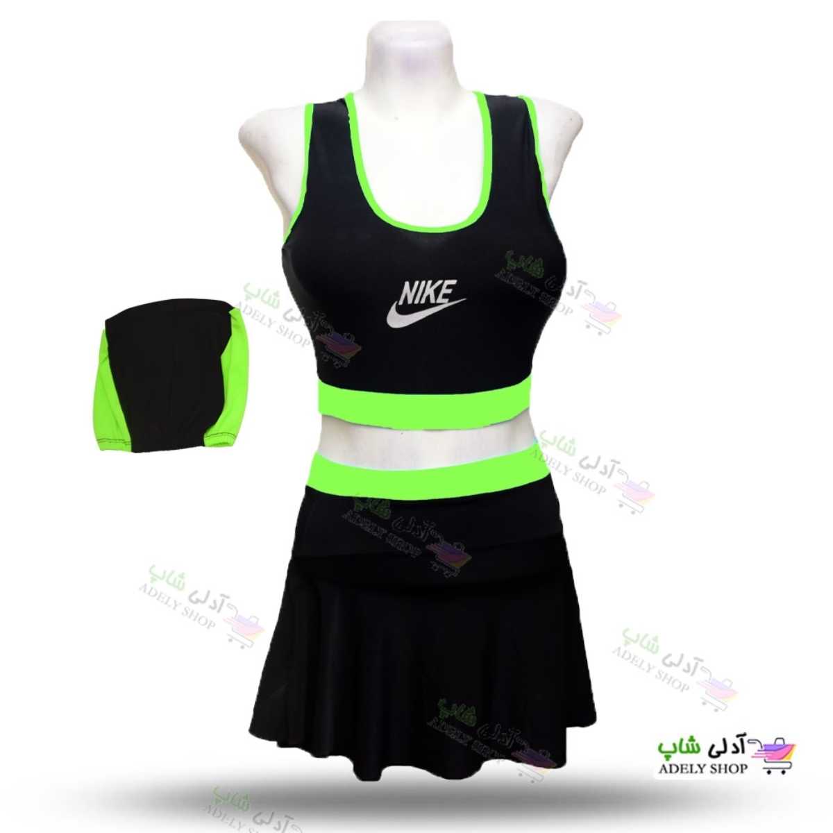 تصویر مایو دو تکه دامن دار زنانه و دخترانه Nike