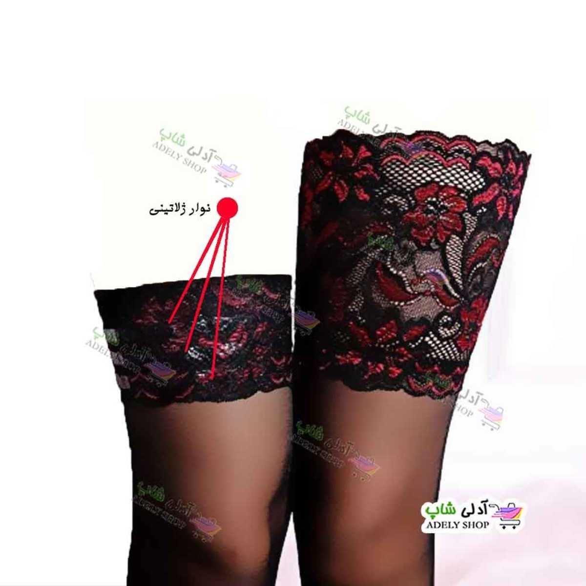 تصویر جوراب فانتزی بالا زانو ژله ای بیلیسی Beileisi 2130