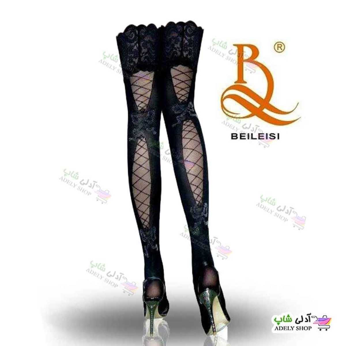 تصویر جوراب فانتزی بالا زانو ژله‌ای بیلیسی 2076 Beileisi