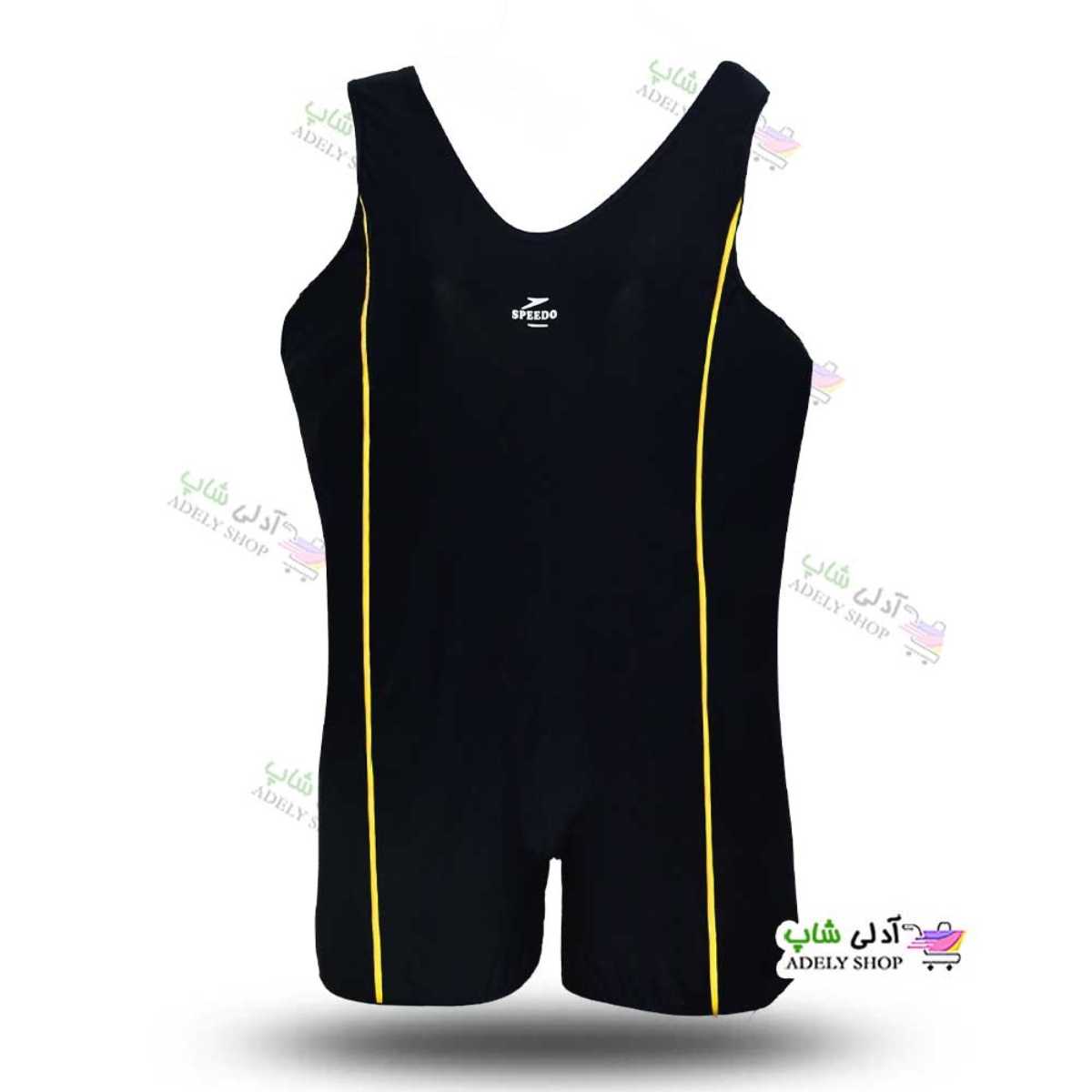 تصویر مایو پادار زنانه سایز بزرگ 46 تا 50 به همراه کلاه