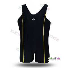 تصویر مایو پادار زنانه سایز بزرگ 46 تا 50 به همراه کلاه