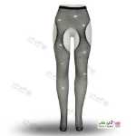 تصویر جوراب شلواری نگین دار فانتزی فاق باز بغل باز بیلیسی