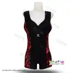 تصویر مایو پادار زنانه و دخترانه طرح صاعقه 44تا50 قرمز