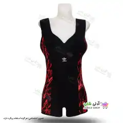 تصویر مایو پادار زنانه و دخترانه طرح آتشین 44تا52 به همراه کلاه- قرمز