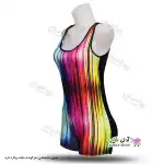 تصویر مایو پادار زنانه و دخترانه طرح دار با کاپ سینه 40تا48