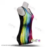 تصویر مایو پادار زنانه و دخترانه طرح دار با کاپ سینه 40تا48