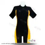 تصویر مایو اسلامی زنانه و دخترانه پادار زرد 38 تا 56