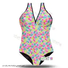 تصویر مایو اسلیپ قزن دار زنانه و دخترانه پشت قهرمانی دارای پد سینه