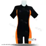 تصویر مایو اسلامی زنانه و دخترانه پادار نارنجی 38 تا 56