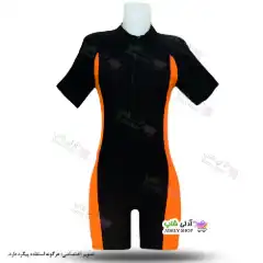 تصویر مایو اسلامی زنانه و دخترانه پادار نارنجی 38 تا 56