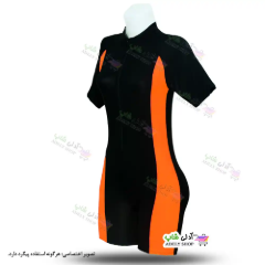 تصویر مایو اسلامی زنانه و دخترانه پادار نارنجی