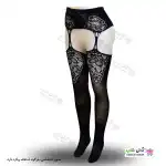 تصویر جوراب فانتزی بالازانو بند دار زنانه 6068