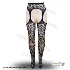 تصویر جوراب فانتزی بالازانو بند دار زنانه 6058