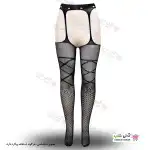 تصویر جوراب فانتزی بالازانو بند دار زنانه 6056