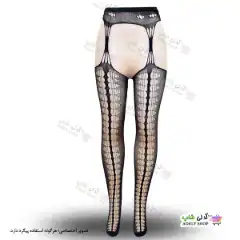تصویر جوراب فانتزی بالازانو بند دار زنانه 6071