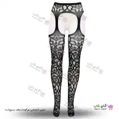 تصویر جوراب فانتزی بالازانو بند دار زنانه 109