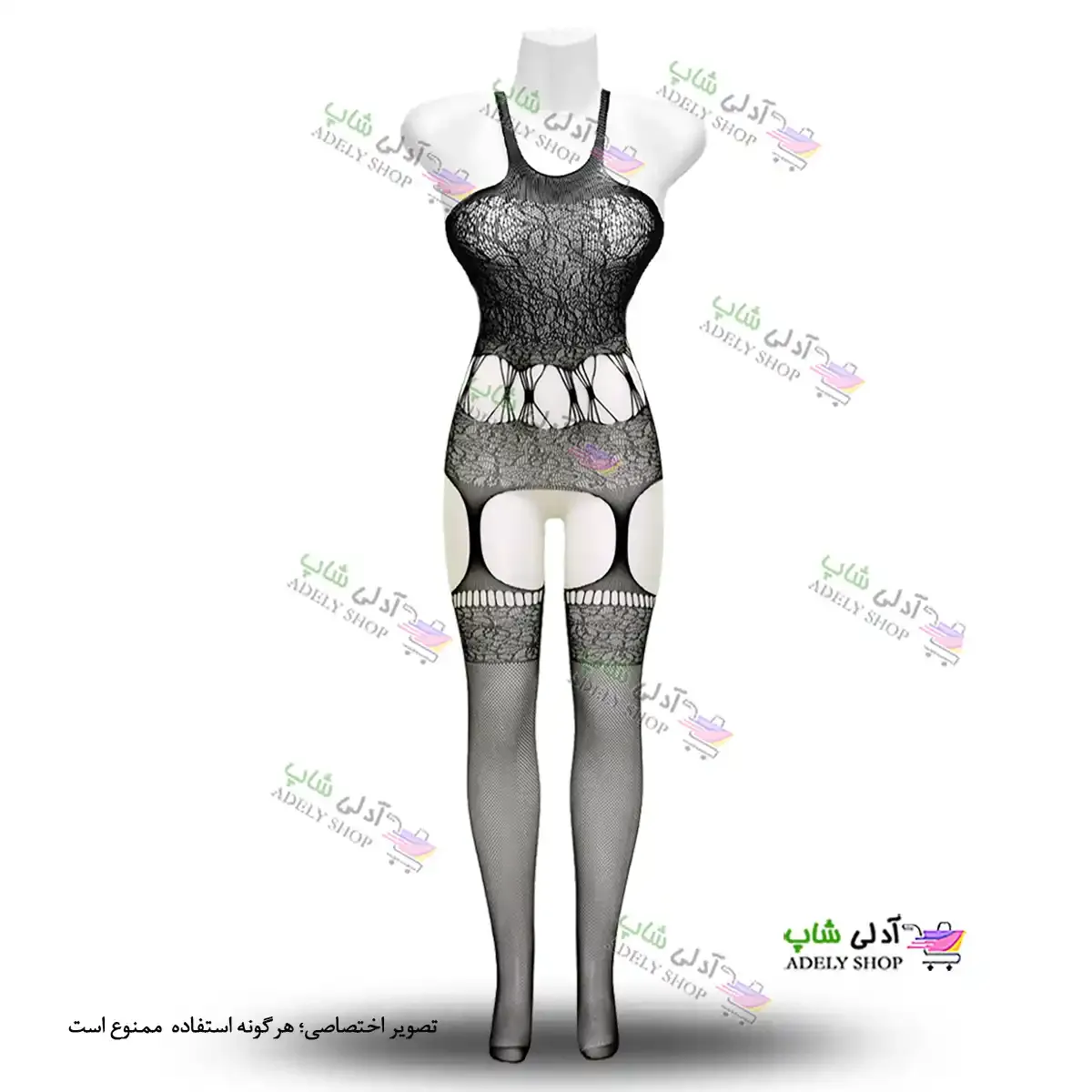 تصویر ست بادی فانتزی و جوراب زنانه 119