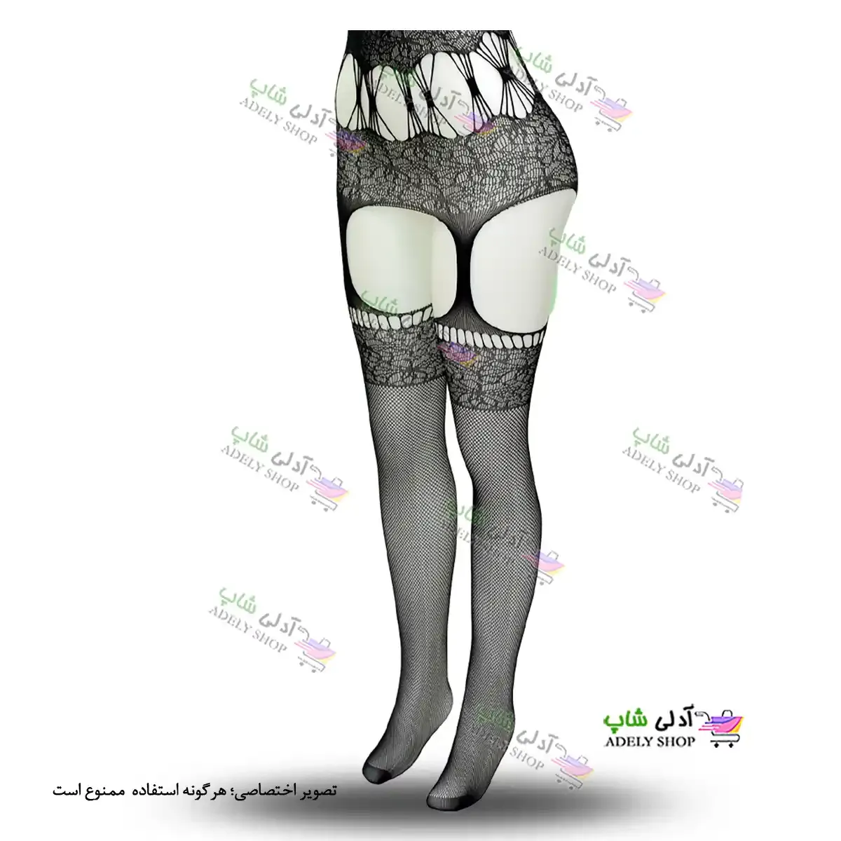 تصویر ست بادی فانتزی و جوراب زنانه 119