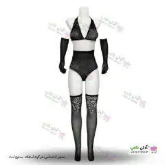 تصویر ست بای فانتزی نگین دار  4 تکه