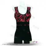 تصویر مایو پادار زنانه و دخترانه طرح صاعقه دارای کاپ سینه