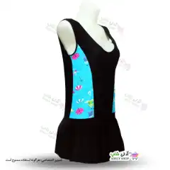 تصویر مایو اسلیپ دامن دار زنانه و دخترانه بغل طرح