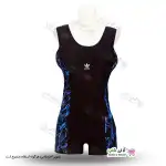 تصویر مایو پادار زنانه و دخترانه طرح صاعقه آبی 46تا50