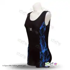تصویر مایو پادار زنانه و دخترانه طرح صاعقه آبی 46تا50