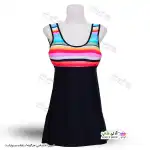 تصویر مایو زنانه و دخترانه کاپدار با دامن یکسره پارچه خارجی