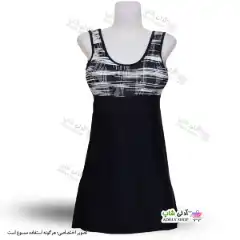 تصویر مایو زنانه و دخترانه کاپدار دولایه با دامن یکسره پارچه خارجی