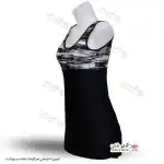 تصویر مایو زنانه و دخترانه کاپدار دولایه با دامن یکسره پارچه خارجی