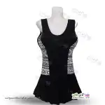 تصویر مایو اسلیپ دامن دار زنانه و دخترانه بغل طرح سنتی