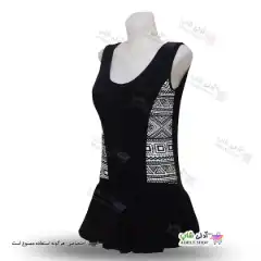 تصویر مایو اسلیپ دامن دار زنانه و دخترانه بغل طرح سنتی