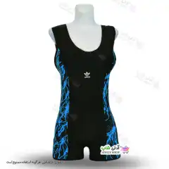 تصویر مایو پادار زنانه و دخترانه طرح صاعقه 44تا48-آبی