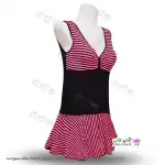 تصویر مایو اسلیپ کاپدار و دامن دار زنانه و دخترانه  ملوانی به همراه کلاه