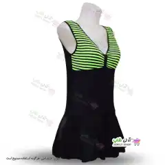تصویر مایو دامن دار ملوانی زنانه و دخترانه کاپدار به همراه کلاه