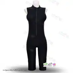 تصویر مایو اسلامی زنانه و دخترانه پادار بلند بدون آستین