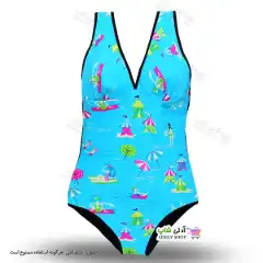 تصویر مایو اسلیپ قزن دار زنانه و دخترانه پشت قهرمانی دارای پد سینه