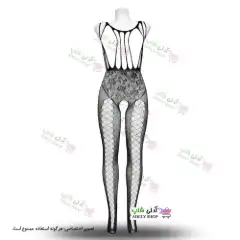 تصویر ست بادی فانتزی و جوراب زنانه